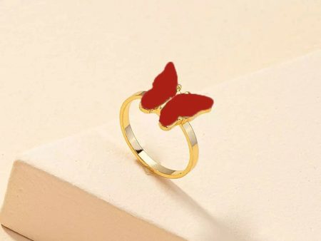 Butterfly Beads Style Ring Multi (pack of 2) Online Hot Sale